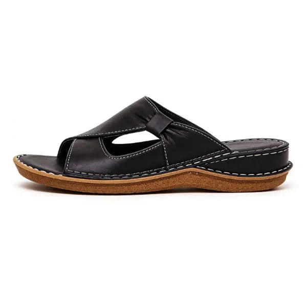 Orthopädische Leder-Sandalen — Echtes Leder, Fußgewölbestütze, Größen 35–43