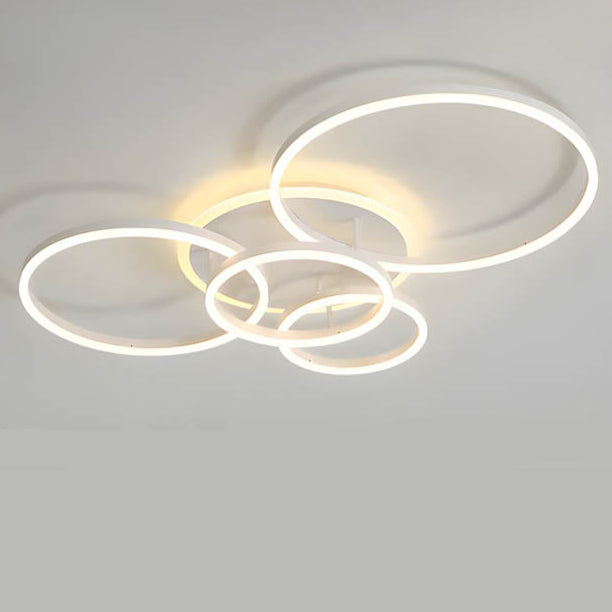 Ceiling Light Aluminium LED 115.0 cm Modern Living Room Bedroom Minimalist Ring Design | Thomler