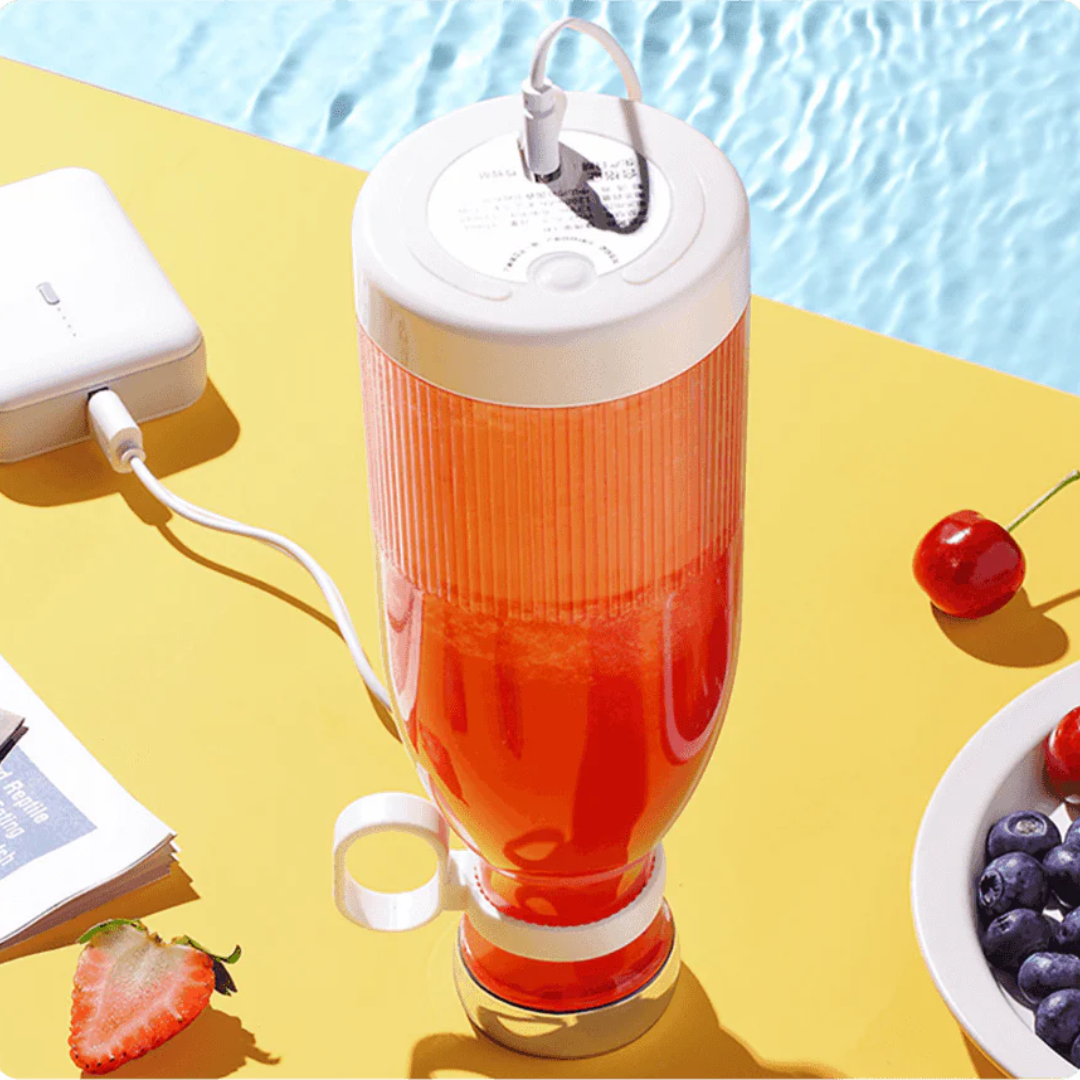 Rechargeable Personal Blender Bottle with USB Charging for Smoothies Shakes & Protein Drinks – Portable Single Serve Blender Mixer Cup for | Thomler