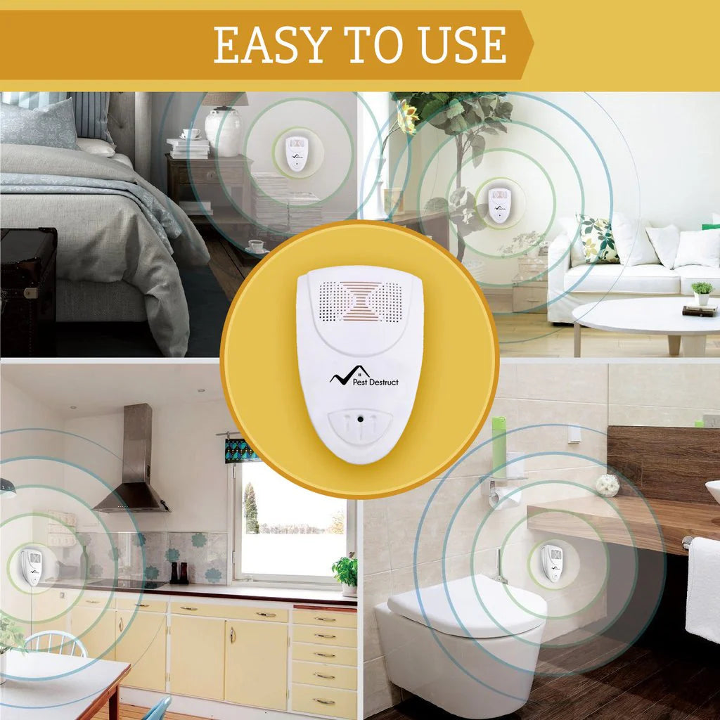 Electronic Pest Deterrent Device for Rodents and Insects – Plug-In Sonic Wave Technology for Homes Up to 800 sq ft – Safe Around Pets and Ch | Thomler