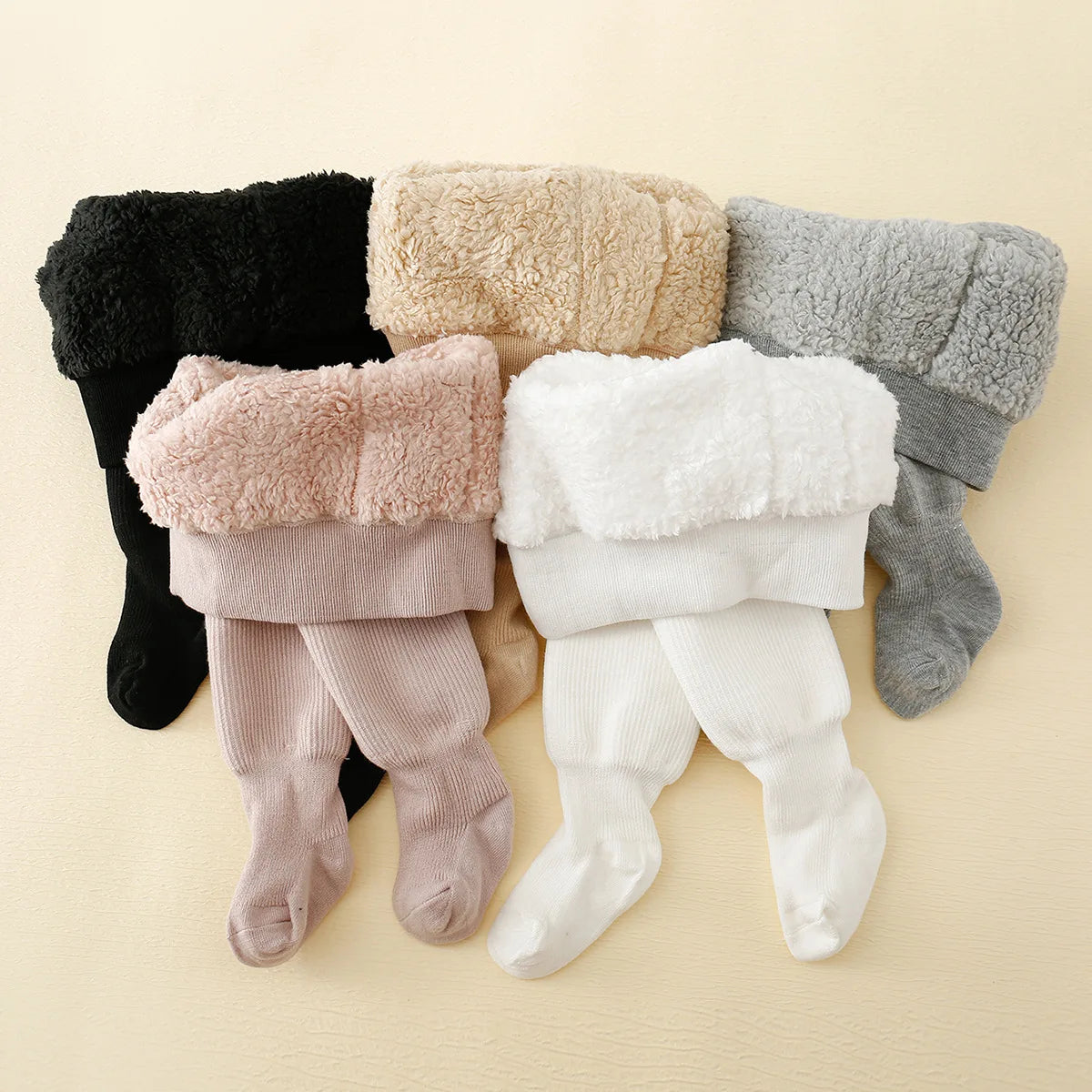 Plush-Lined Thermal Bottoms for Toddlers and Kids – Striped Stretch Pants for Winter | Thomler