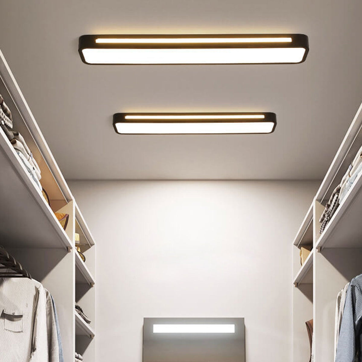 Sleek Rectangular LED Ceiling Light Fixture — Modern Acrylic Flush Mount for Bedroom, Hallway & Living Room | Thomler