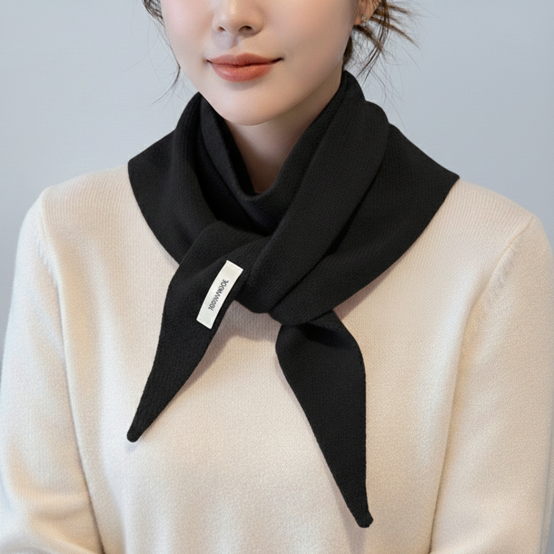 Cozy Triangular Knit Neck Wrap – Lightweight Wool Head Covering for Everyday Layering & Wind Protection – Compact Slip-On Accessory for | Thomler