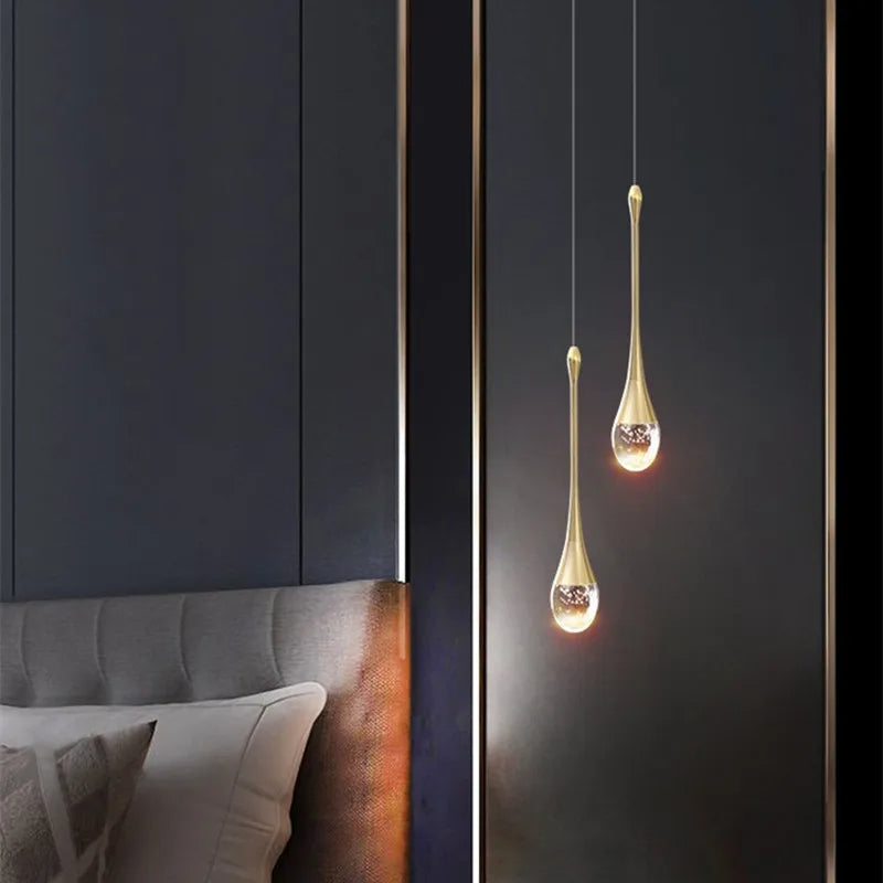 Teardrop Glass Ceiling Light with Cozy Illumination for Dining Room & Living Space | Thomler