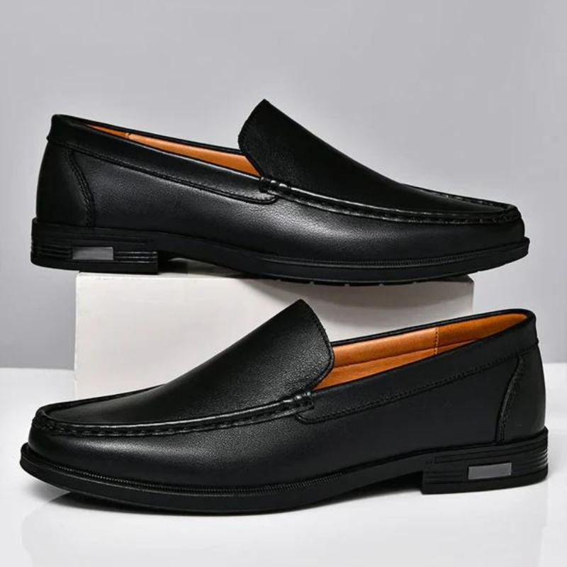 Men's Genuine Leather Loafers Slip-On Dress Shoes for Business Casual Wedding Office Formal Occasions Classic Italian Style Handcrafted | Thomler
