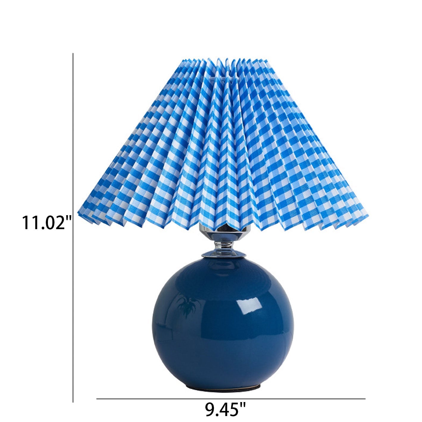 Table Lamp Ceramic 11 in x 9.5 in Modern Bedside Living Room Study LED E26 Fabric Shade | Thomler