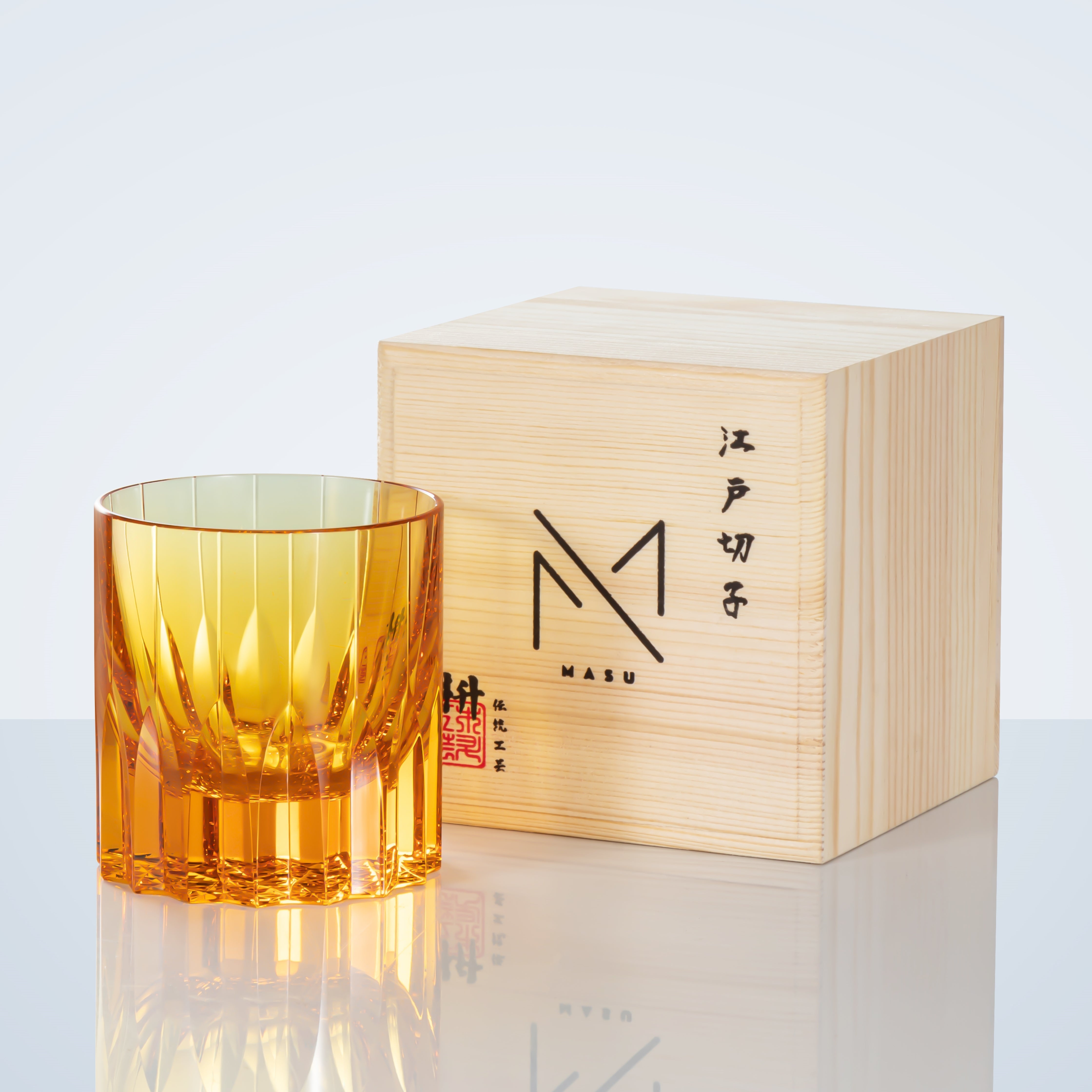 Hand-Cut Crystal Whisky Tumbler with Diamond Facets in Presentation Box for Bourbon, Scotch & Cocktails | Thomler