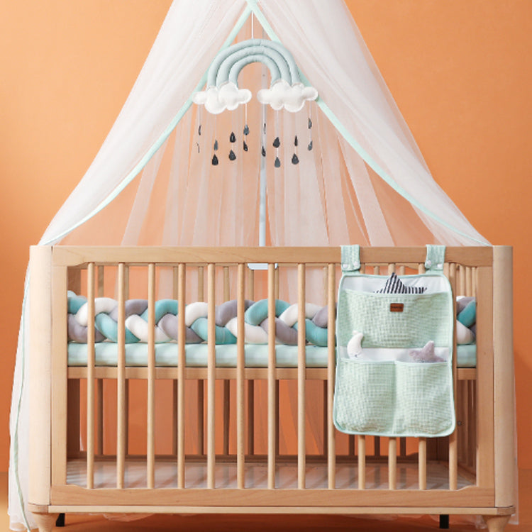 Braided Bumper Guard for Baby Bed – Soft Knot Cushion Rail Protector | Thomler