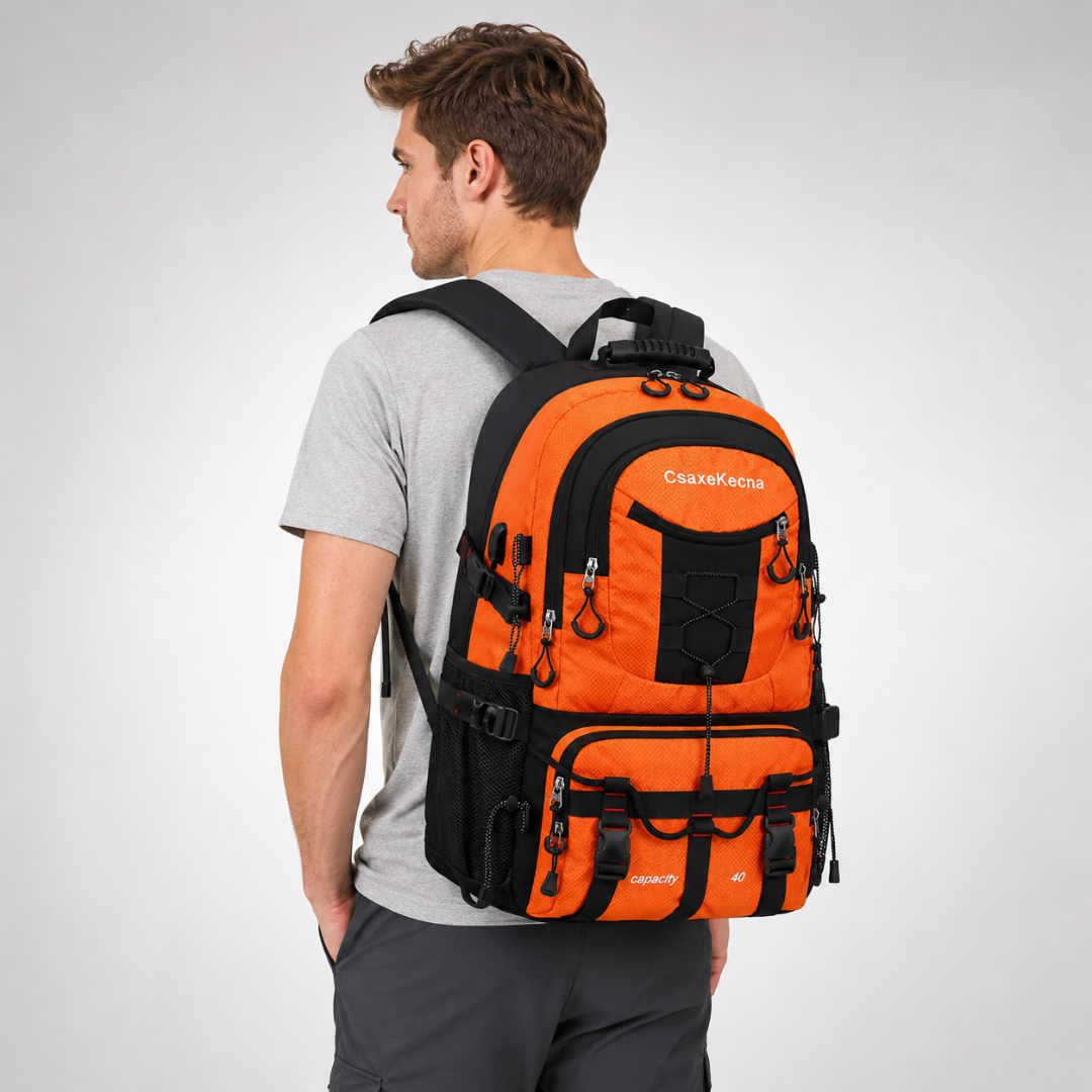 40L Hiking Backpack with USB Charging Port for Multi-Day Treks & Camping Trips – Water-Resistant Outdoor Daypack with Laptop Sleeve | Thomler