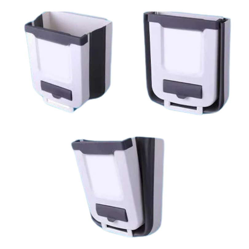 Over-Cabinet Door Waste Bin Organizer – Space-Saving Collapsible Kitchen Trash Holder for Countertop Prep & Cleanup | Thomler
