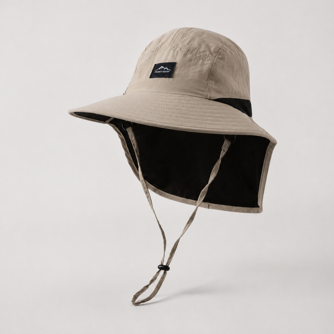 Wide Brim Hiking Hat with Neck Flap & UPF 50+ Sun Protection for Trail Running, Backpacking & Summer Outdoor Adventures | Thomler