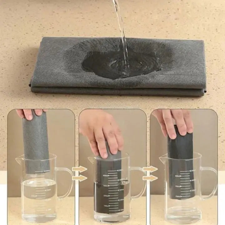 Microfiber Cleaning Cloths 10-Pack Lint-Free Streak-Free for Glass Windows Mirrors Kitchen Stainless Steel Car Detailing No Chemicals | Thomler