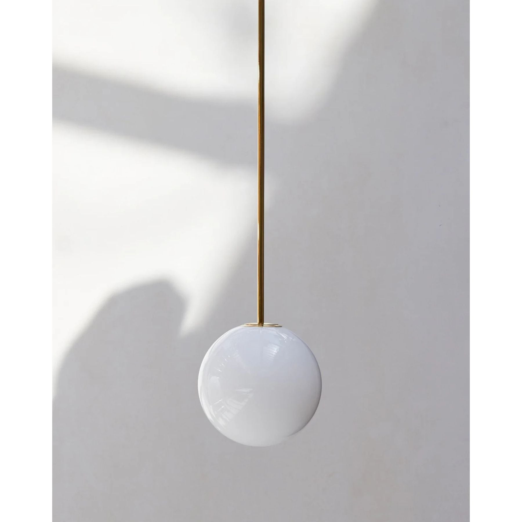 Pendant Light Brass Frosted Glass Globe Ceiling Hallway Dining Room Hanging Lamp Minimalist Scandinavian Modern Lighting | Thomler