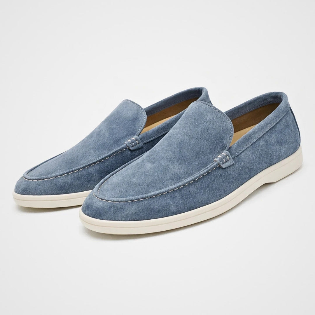 Men's Slip-On Loafers Suede-Look Casual Dress Shoes for Everyday Comfort & Style | Thomler
