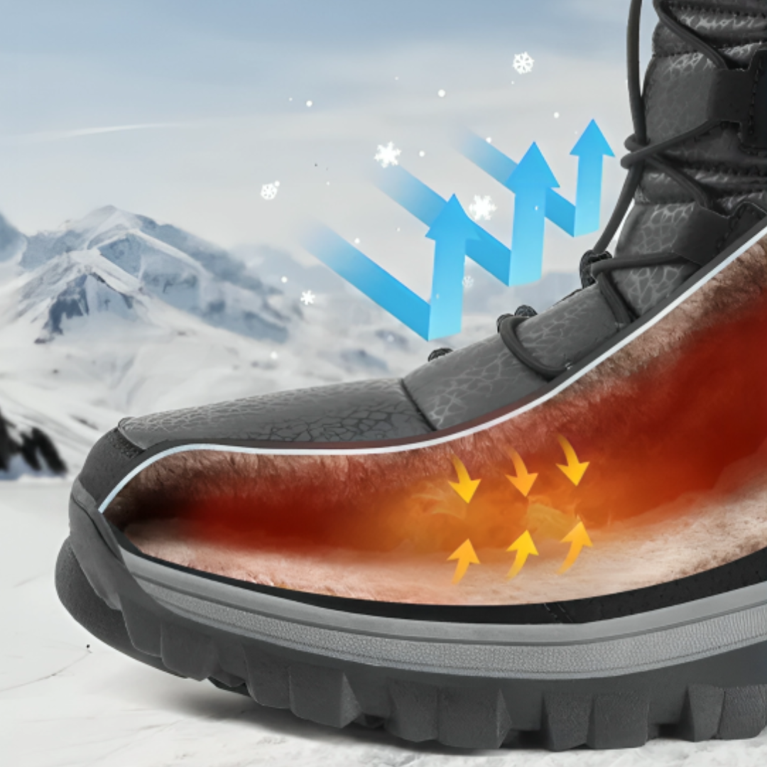 Women's Insulated Waterproof Winter Boots with Plush Lining – Slip-Resistant Platform Ankle Boots for Snow & Ice | Thomler