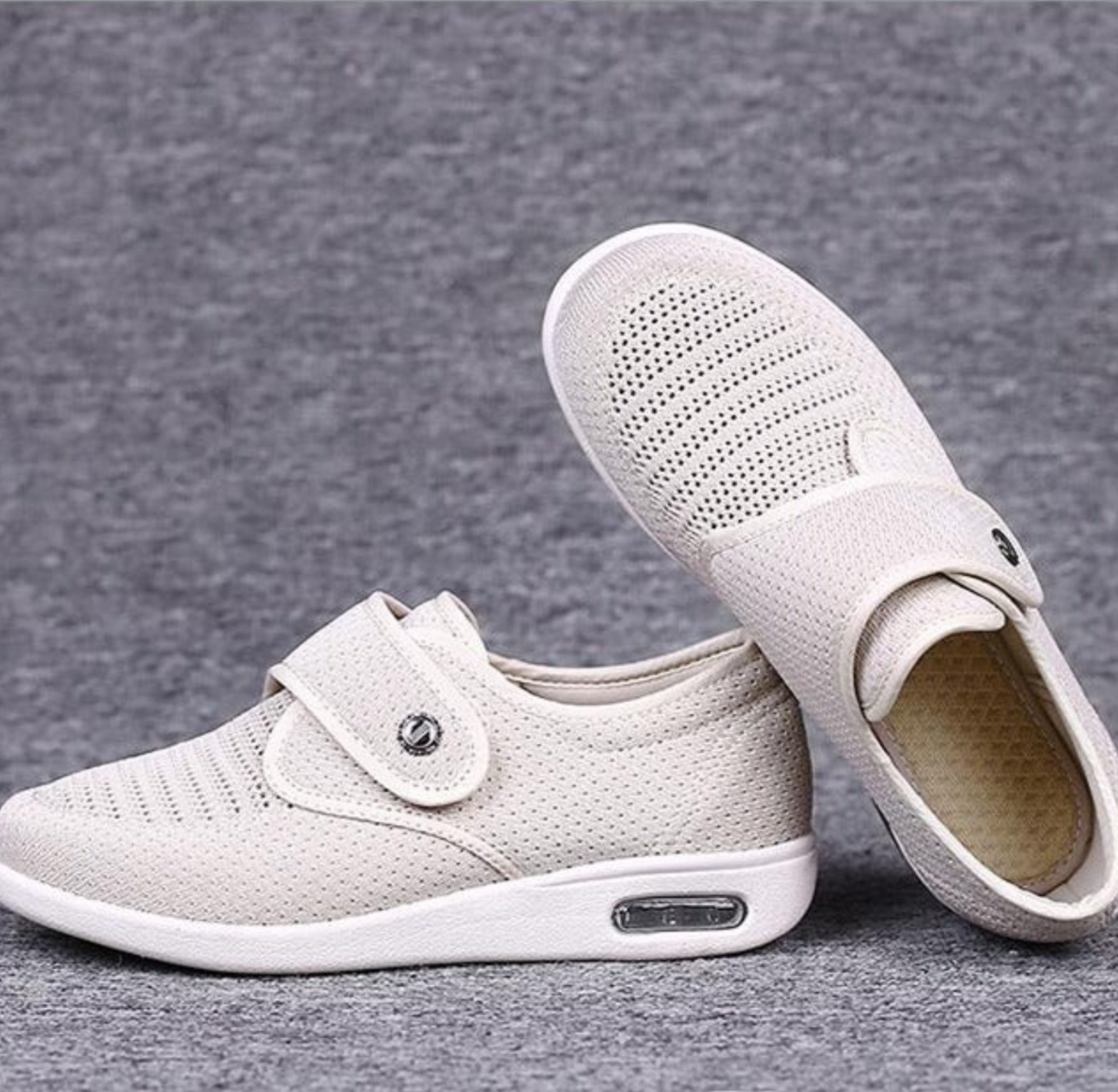 Wide-Fit Comfort Walking Shoes for Swollen Feet & Diabetic Care | Women's Cushioned Orthopedic Sneakers with Extra Room | Breathable | Thomler