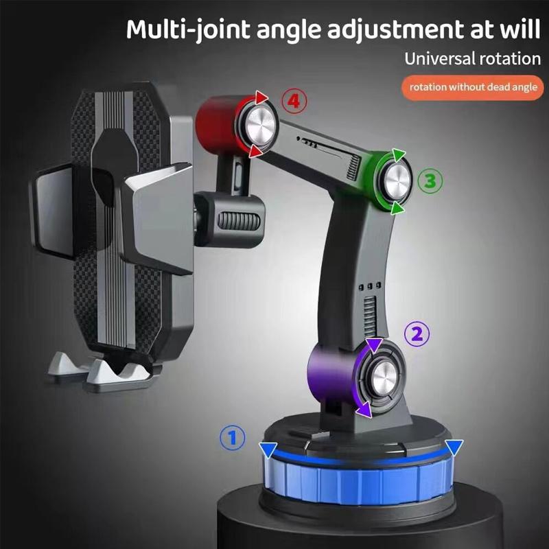 Telescopic Dashboard Phone Mount with Suction Cup for iPhone, Android & All Smartphones | Car Phone Holder with 360° Rotation & Adjustable | Thomler