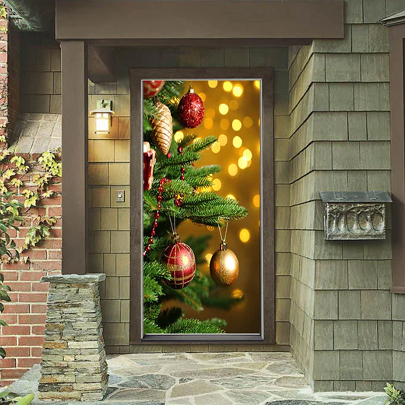 Holiday Door Cover – Festive Fabric Wrap for Front Doors | Thomler