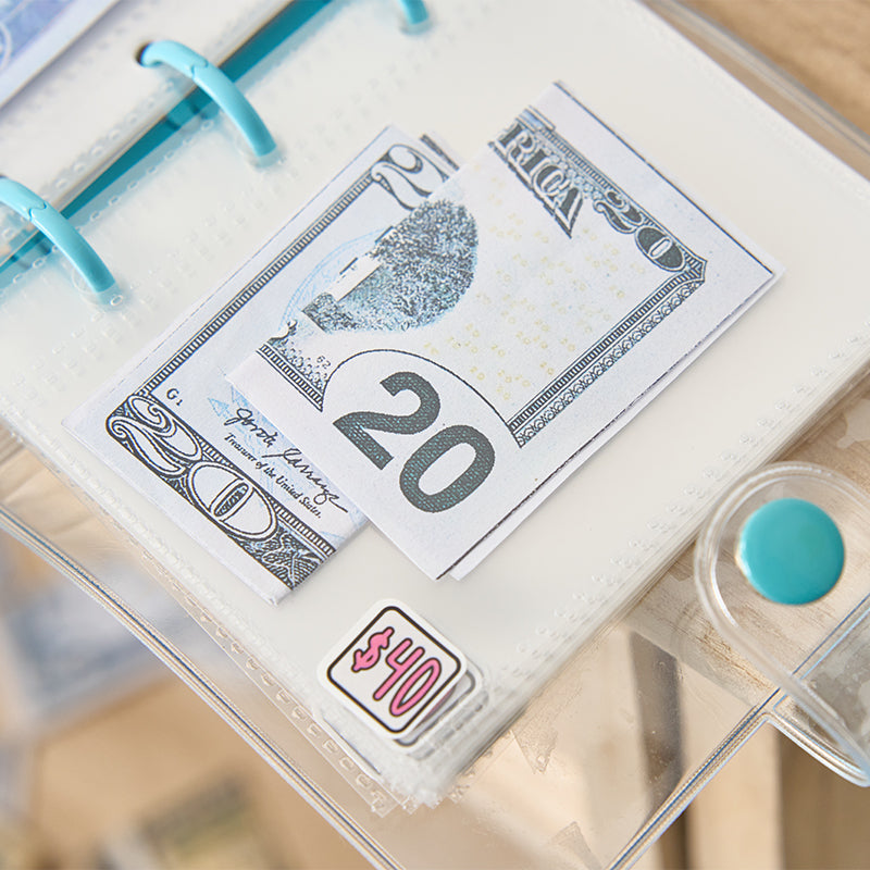 Cash Envelope Budget Binder for Money Saving Challenge Tracker – Reusable Vinyl Organizer for Bills Vacation Christmas Fund Planning | Thomler