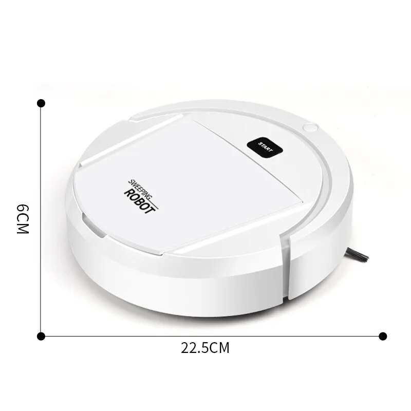 Robot Vacuum Cleaner 22.5 cm 8.9 Inch Quiet Automatic Hard Floor Mop Sweeper Rechargeable Home Cleaning Device | Thomler