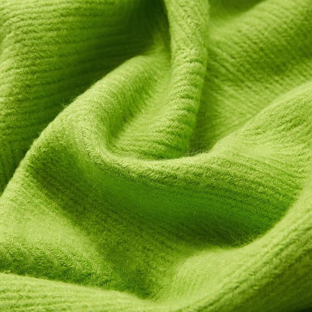 Heavyweight Textured Throw with Fringe Detail – Premium Acrylic Weave for Sofas, Beds & Outdoor Use | Thomler