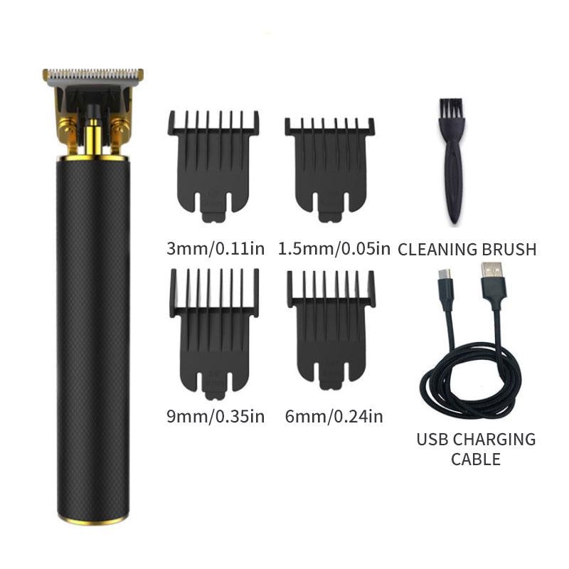 Cordless Precision Hair Clipper with T-Blade for Fade Cuts, Edge-Ups, Beard Shaping & Full Body Detailing – USB Rechargeable, 6-Hour | Thomler