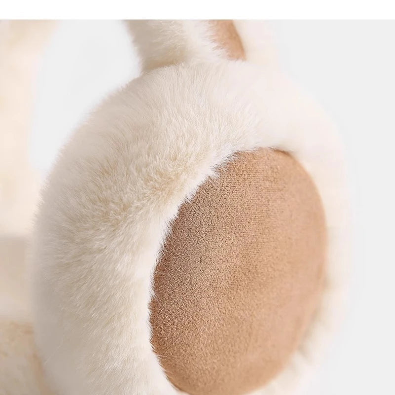 Faux Fur Ear Warmers – Adjustable Fleece Headband for Cold Weather Protection | Thomler