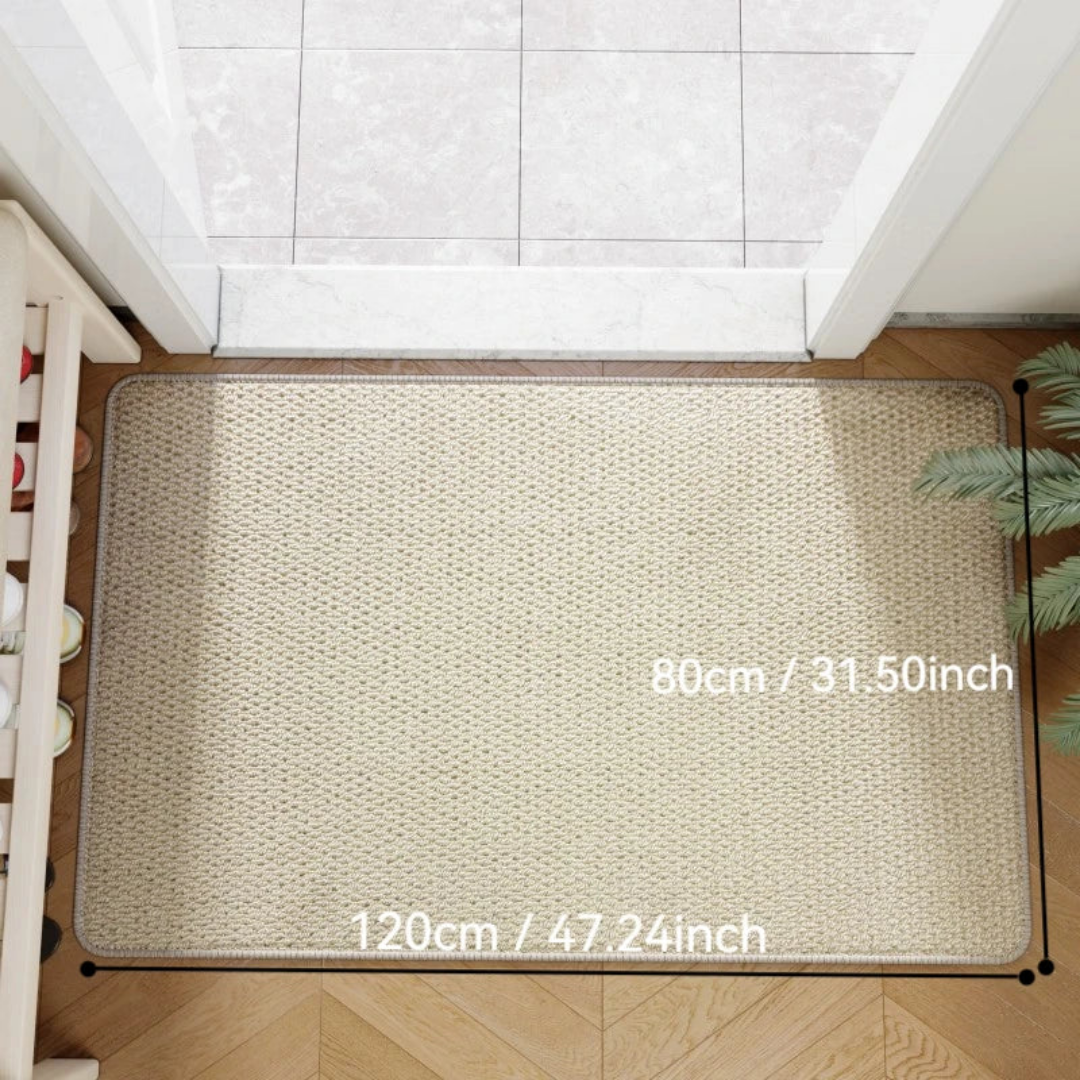 Indoor Outdoor Jute Look Doormat with Non-Slip Backing for Entryway Hall Porch Patio Balcony Veranda | Thomler