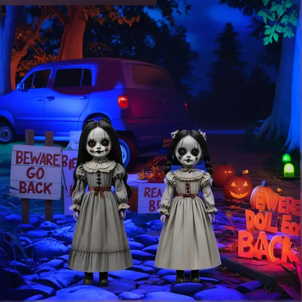 Outdoor Halloween Ghost Figurines with Ground Stakes for Yard Displays – 2 Pack | Thomler