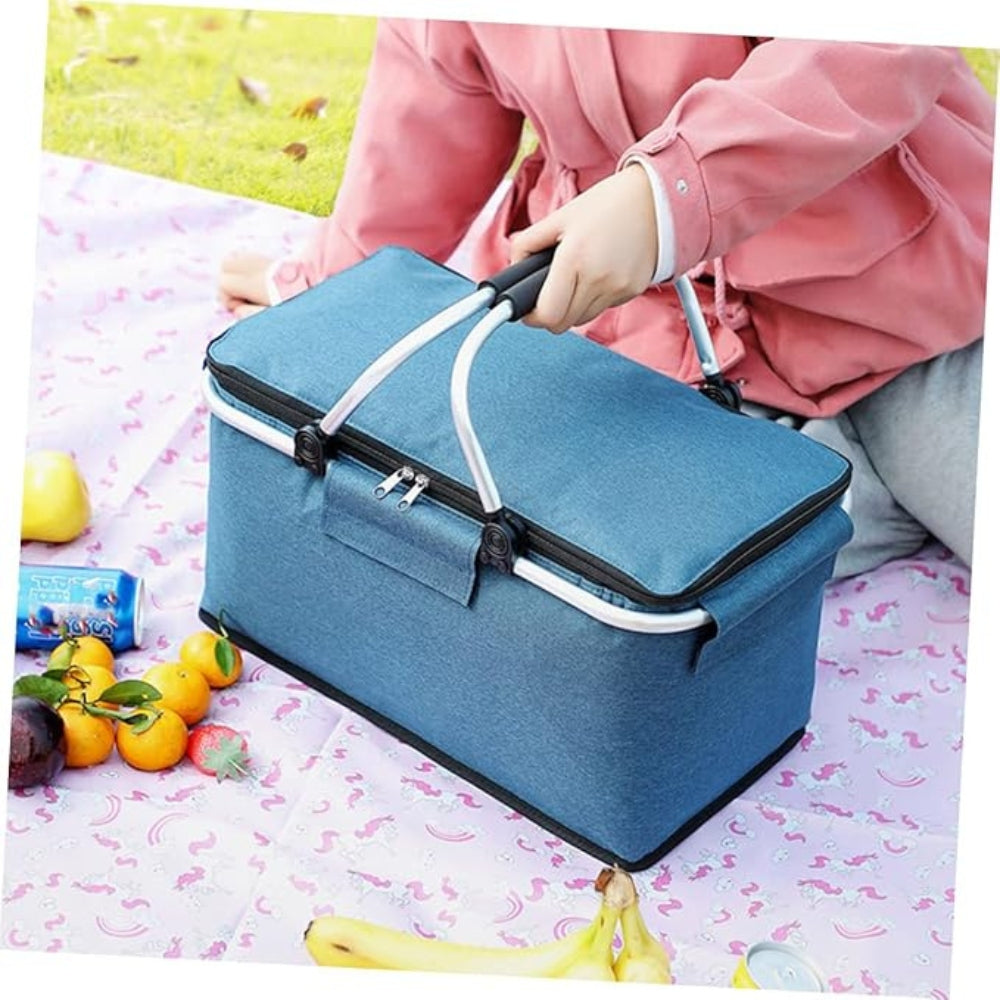 18L Collapsible Insulated Cooler Bag – Foldable Thermal Tote for Picnics, Camping & Beach Trips | Thomler