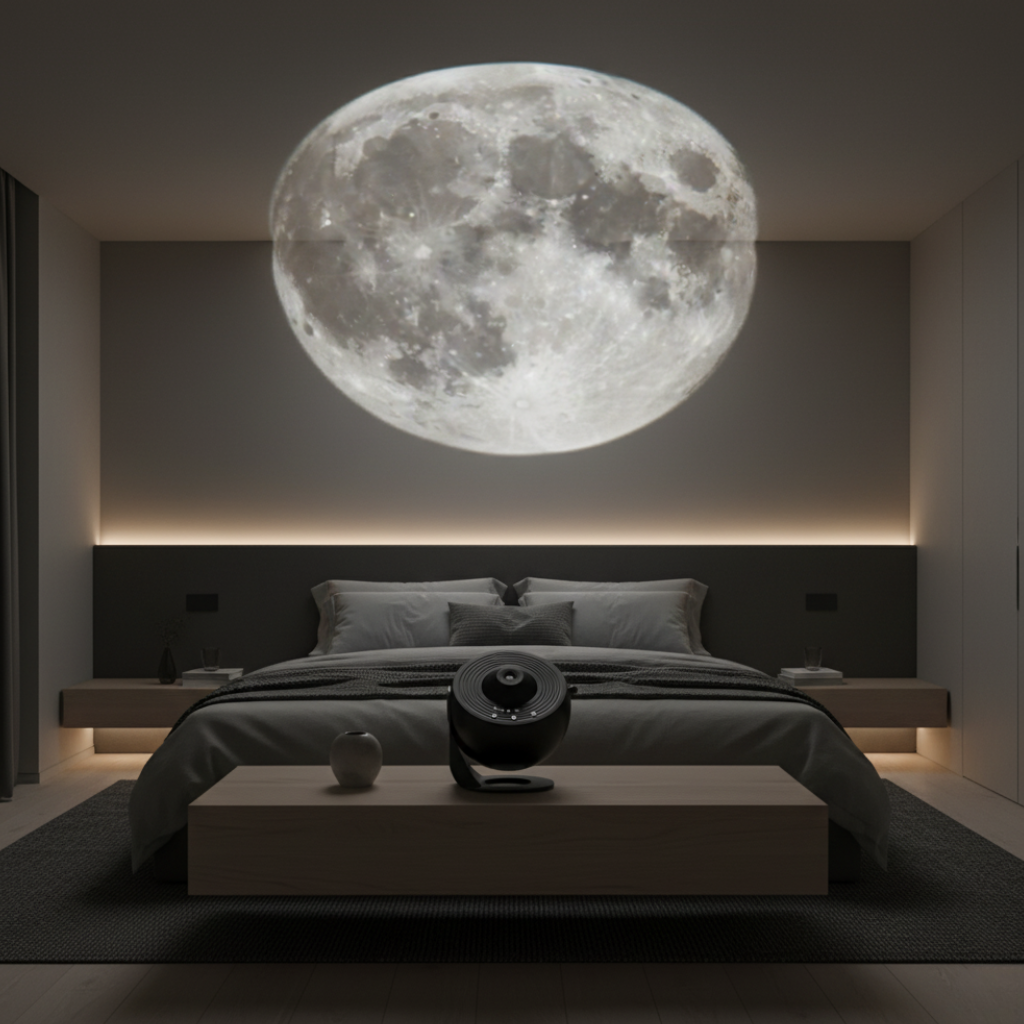 Galaxy Night Light Sphere with Swappable Scene Discs for Bedroom & Nursery | Thomler