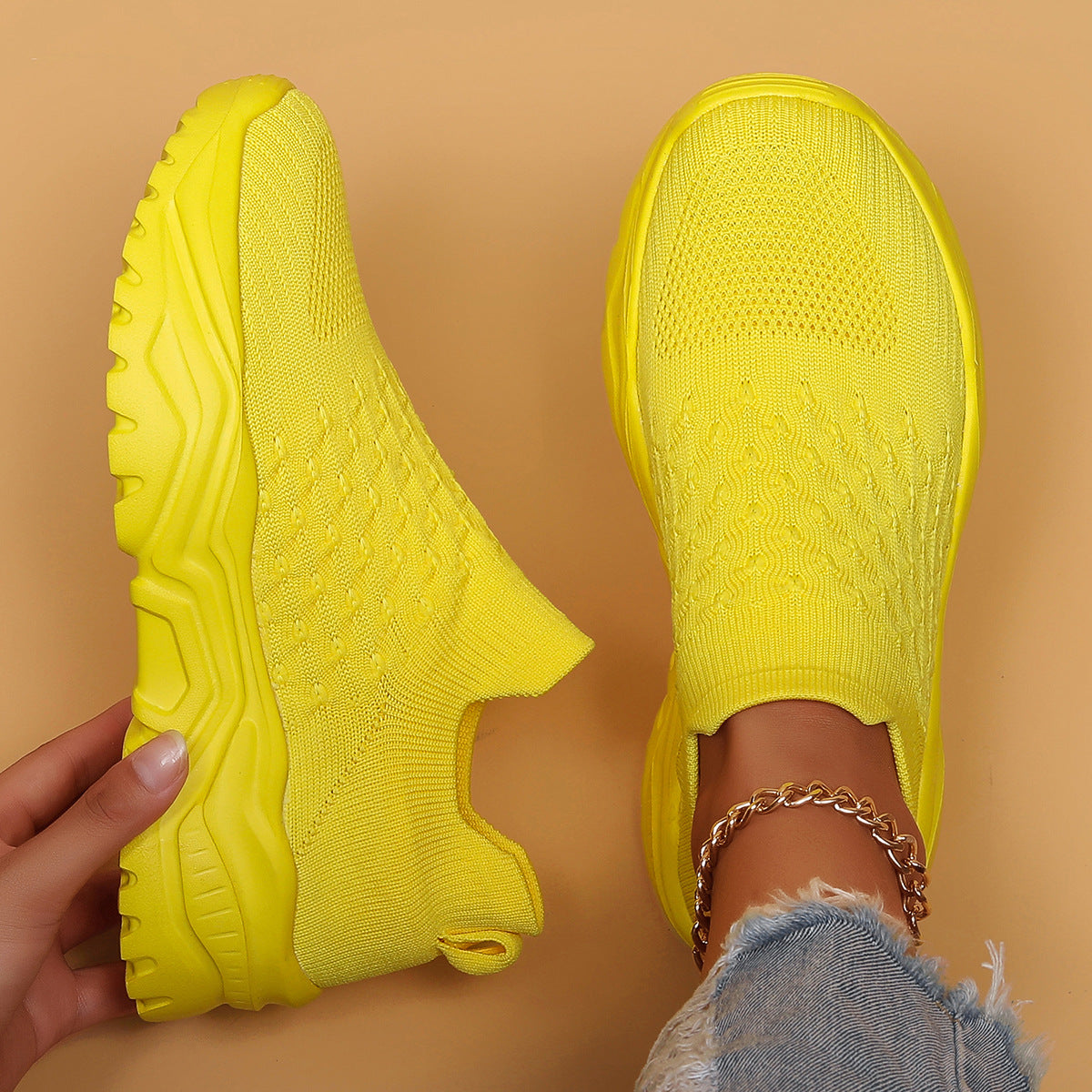 Lightweight Orthopedic Slip-On Sneakers Women's Cushioned Walking Shoes for Everyday Wear Breathable Canvas Footwear | Thomler