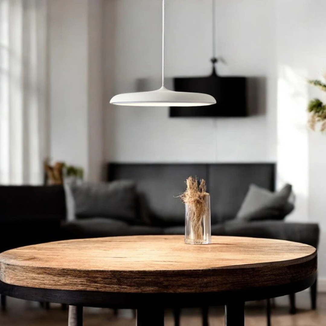 Pendant Light Metal Acrylic LED 40.0 cm Blue Dining Room Scandinavian Hanging Ceiling Light | Thomler