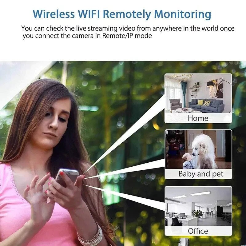 Compact WiFi Security Camera with Night Vision & Motion Alerts for Home Monitoring | Thomler