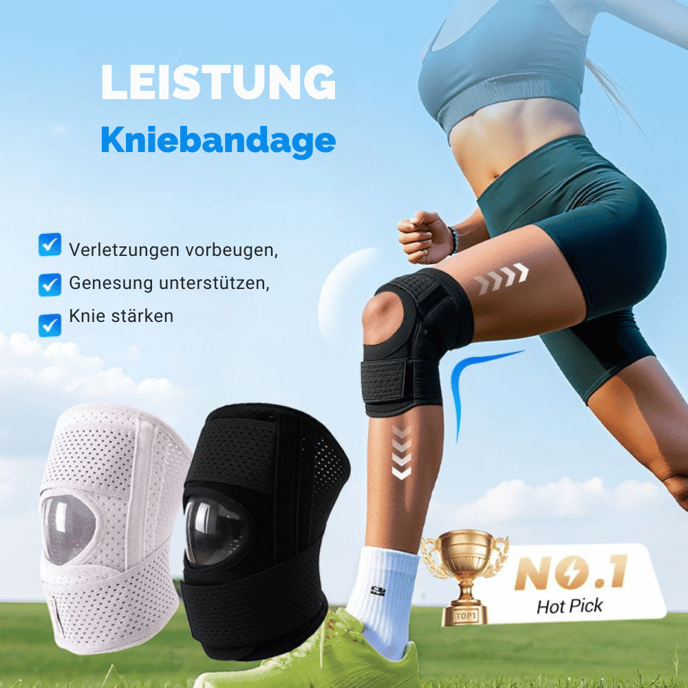 Adjustable Knee Support Brace with Stabilizing Straps – Breathable Compression Sleeve for Active Relief | Thomler