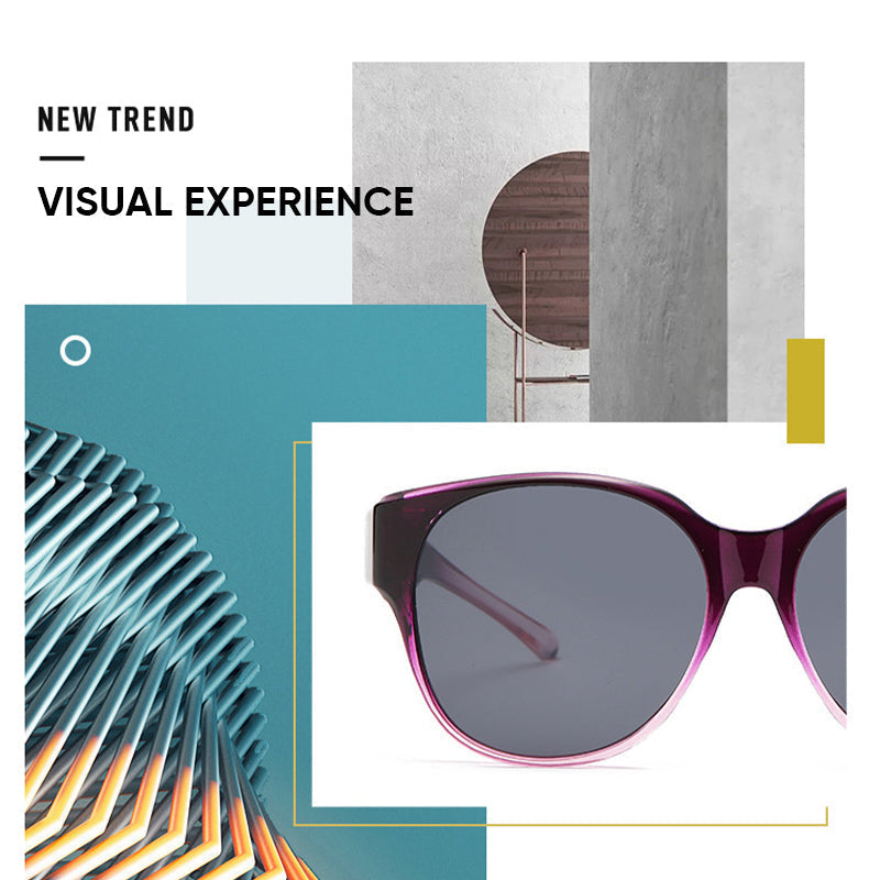 Polarized Over-Prescription Sunglasses Cat-Eye Style UV400 Protection Lightweight Flexible Frame for Outdoor Driving Fishing | Thomler
