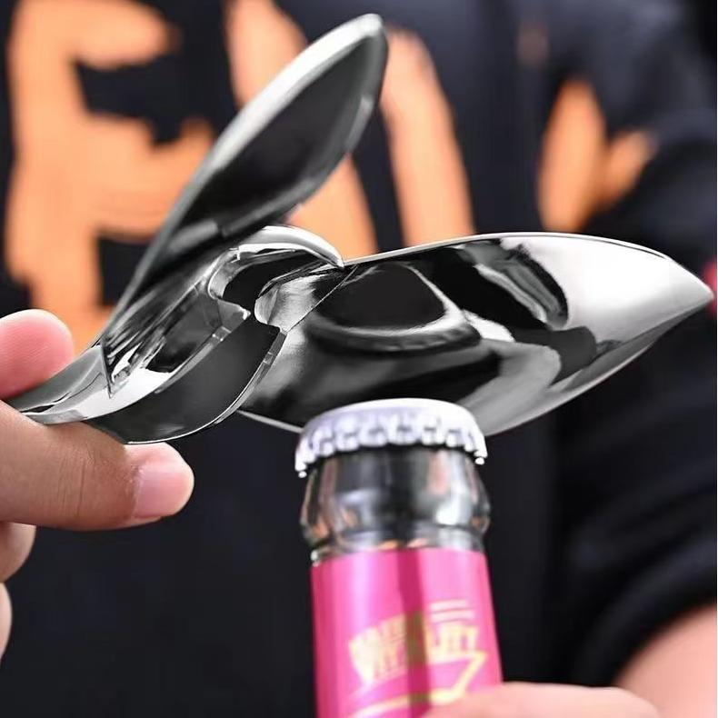Swallow Bottle Opener with Balancing Stand – Zinc Alloy Mirror-Polish Design for Beer, Soda & Craft Bottles | Bar Decor Sculpture | Thomler