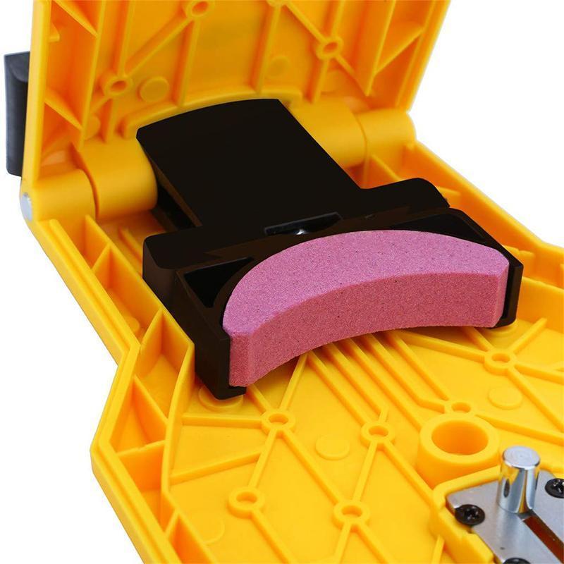 Portable Chainsaw Sharpener Tool | Easy-Mount Bar Sharpening System for All Chain Types | Compact Workshop & Field Use Accessory | Thomler
