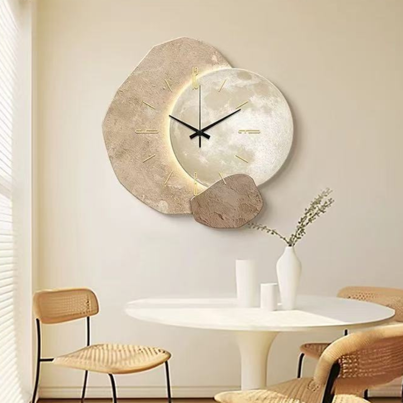 Modern Silent Wall Clock with Clear Numerals for Living Room, Bedroom & Office | Minimalist Round Design | Thomler