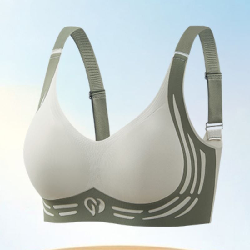 Wireless Lift Bra with Wide Straps – Wire-Free Support and Smoothing U-Back Design for Full Coverage | Thomler