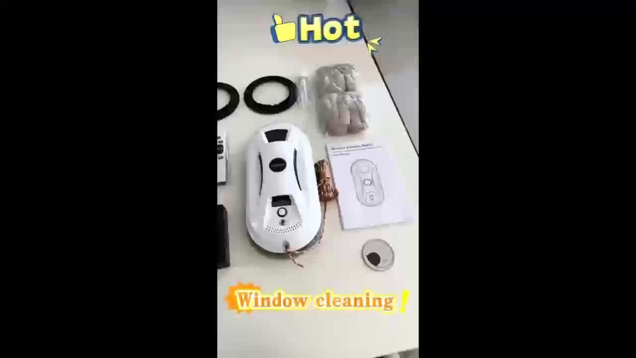 Robotic Window Cleaner with Remote Control for Streak-Free Glass – Automatic Suction Cleaner for Windows, Mirrors & Doors | Thomler