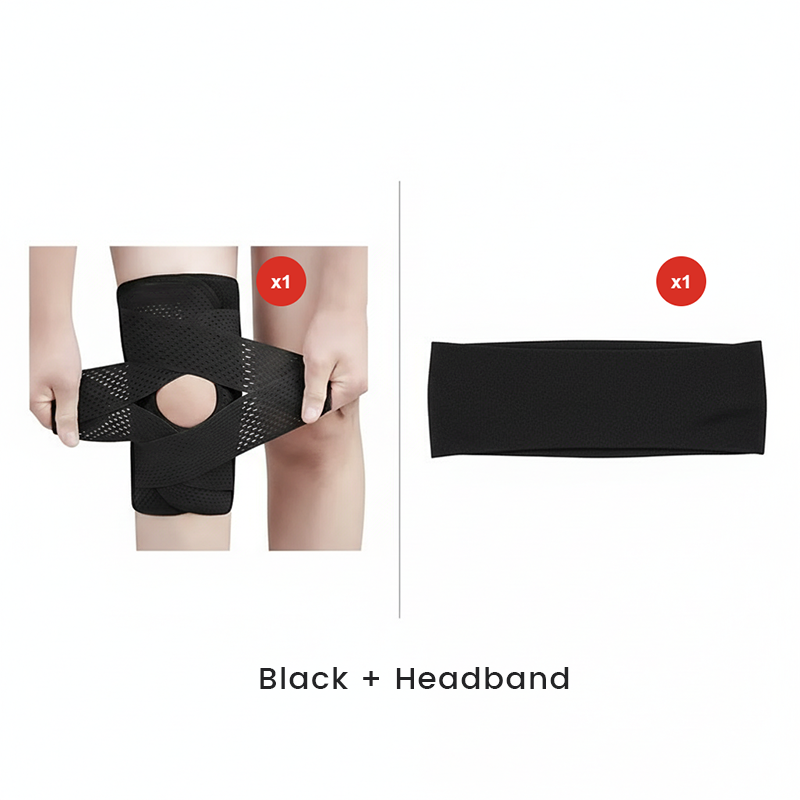 Adjustable Knee Support Brace with Stabilizing Straps – Breathable Compression Sleeve for Active Relief | Thomler