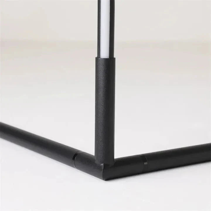 Floor Lamp Aluminium 142.0 cm Black Corner Living Room Dimmable LED Remote Control Mood Reading Light | Thomler