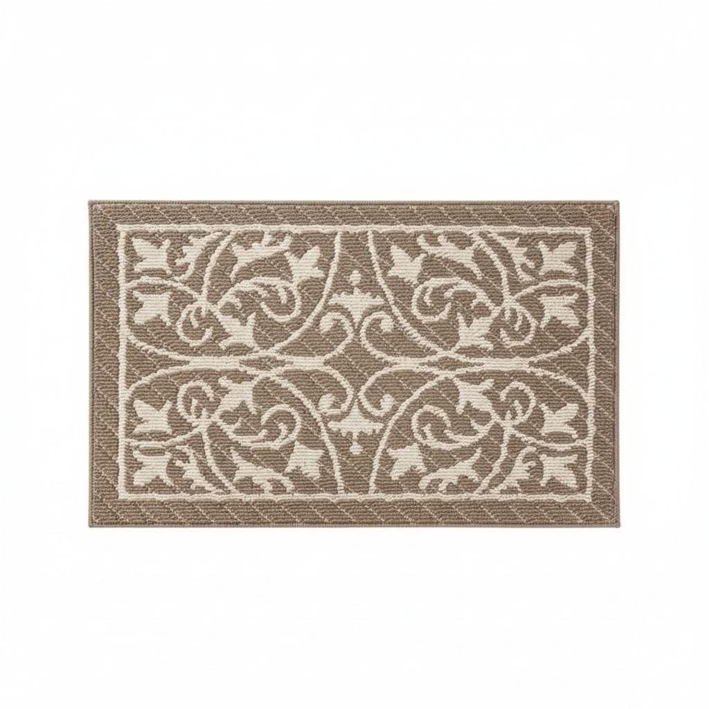 Entryway Mat with Non-Slip Rubber Backing – Low Profile Door Mat for Indoor Use – Traps Dirt & Moisture – Machine Washable | Thomler