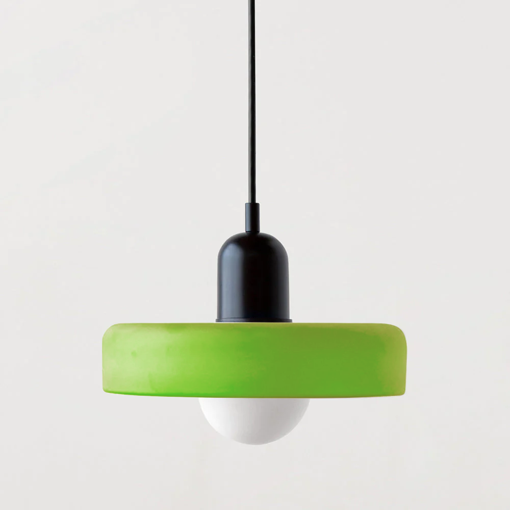 Glass Pendant Light with Adjustable Cord & Warm Glow – Modern Geometric Hanging Fixture for Dining Room & Living Room Decor | Thomler