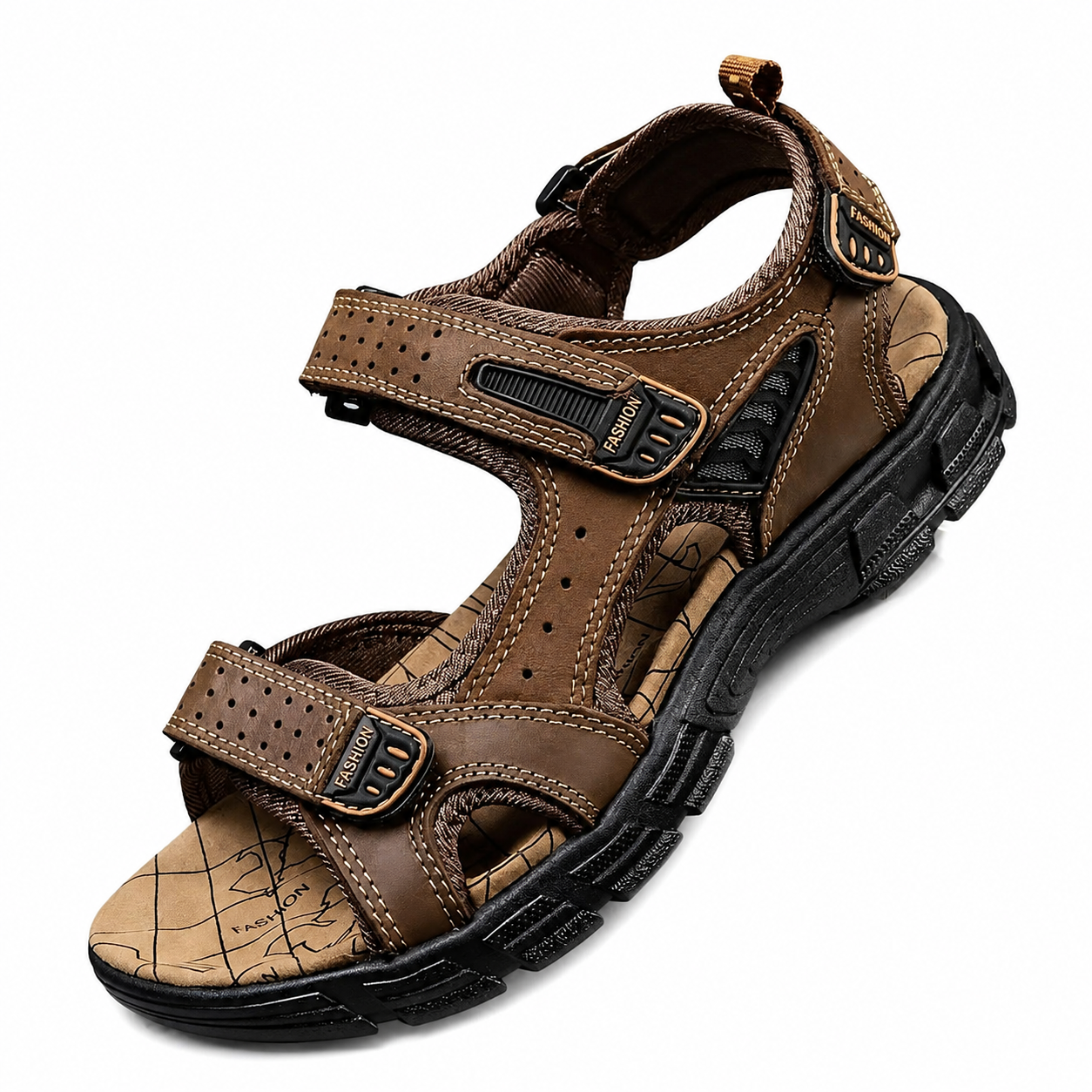 Men's Hiking Sandals with Anti-Slip Sole – Adjustable Straps, Open-Toe Design for Trail Walking & Summer Outdoor Adventures | Thomler