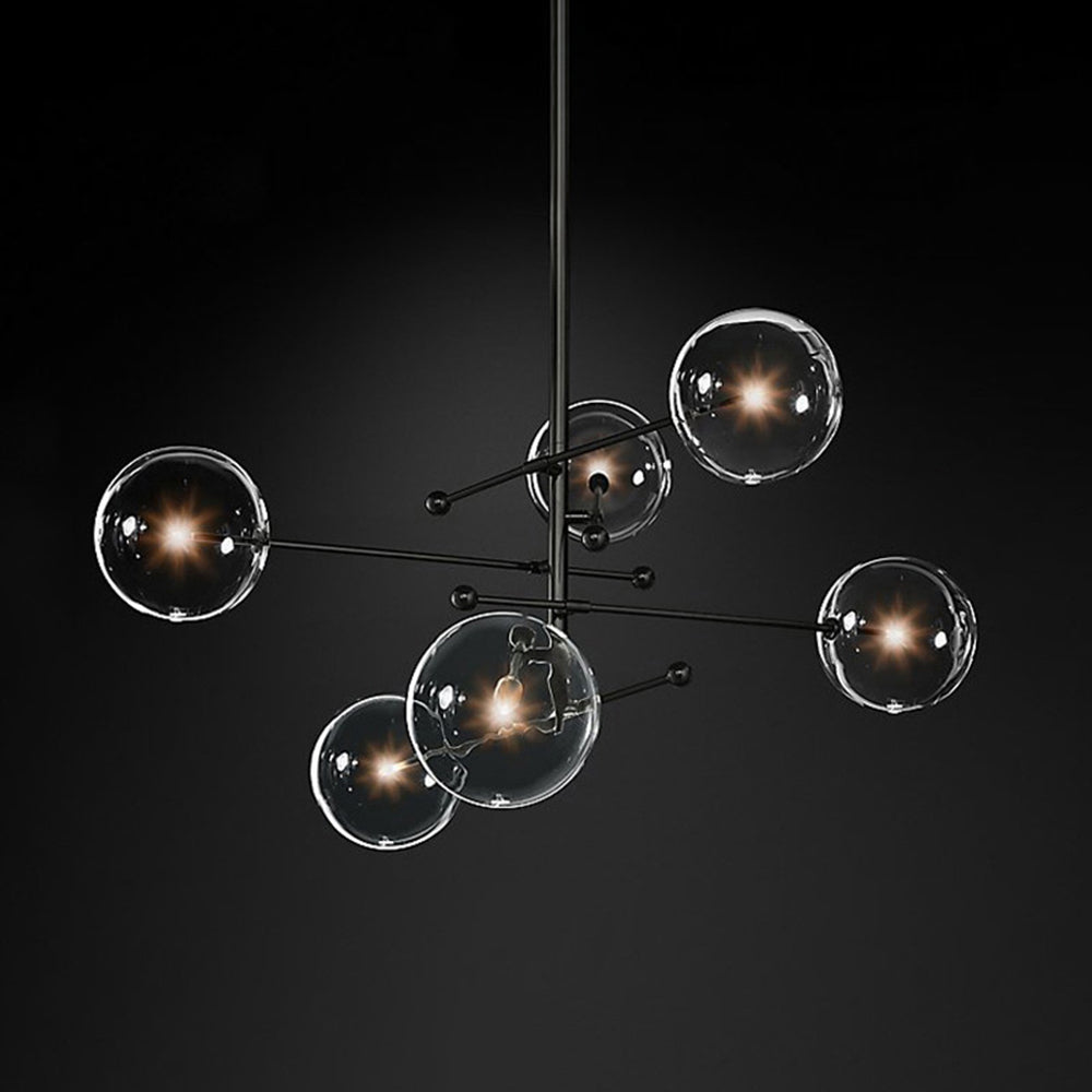Bubble Glass LED Hanging Fixture – Multi-Light Modern Chandelier for Dining Room & Bedroom | Thomler
