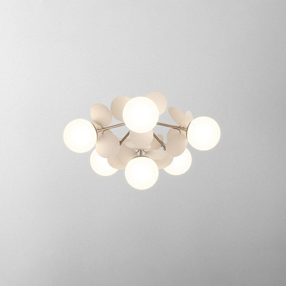 Modern Branch Chandelier with Glass Shades – LED Ceiling Light for Dining Room & Kitchen | Thomler