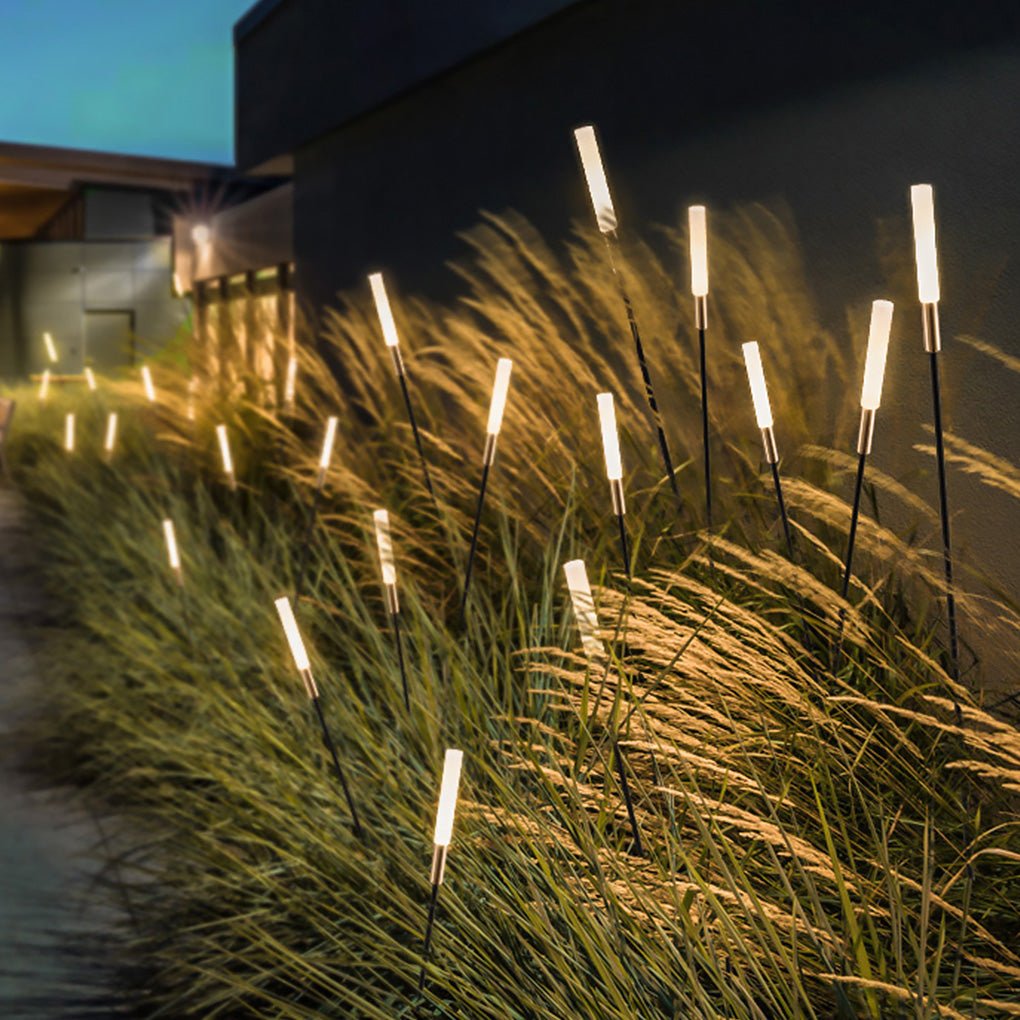 Decorative Reed-Style Solar Garden Stakes – Waterproof LED Pathway Lights for Yard & Lawn (6-Pack) | Thomler
