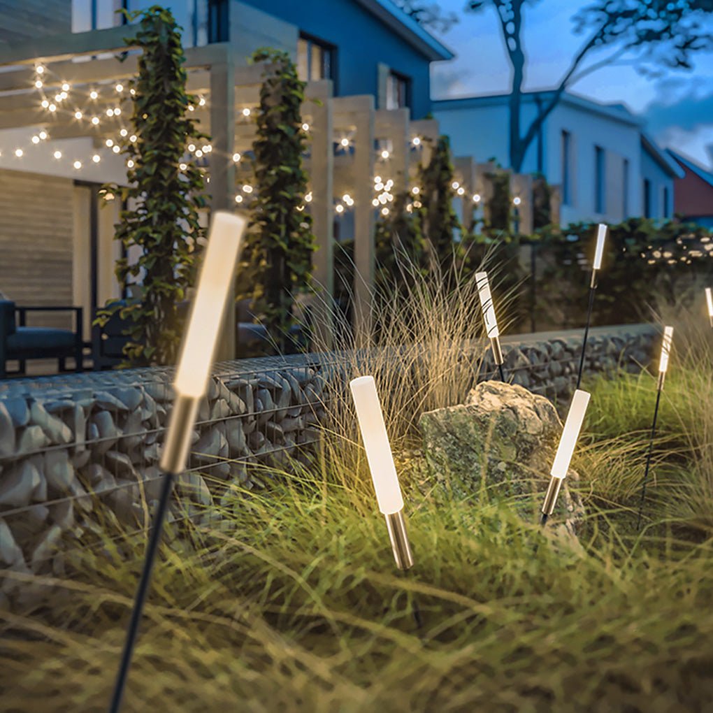 Decorative Reed-Style Solar Garden Stakes – Waterproof LED Pathway Lights for Yard & Lawn (6-Pack) | Thomler